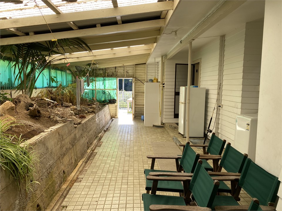 Outside covered area