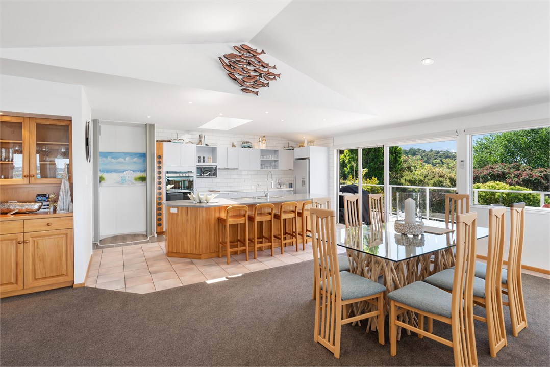 Kitchen and lift on left