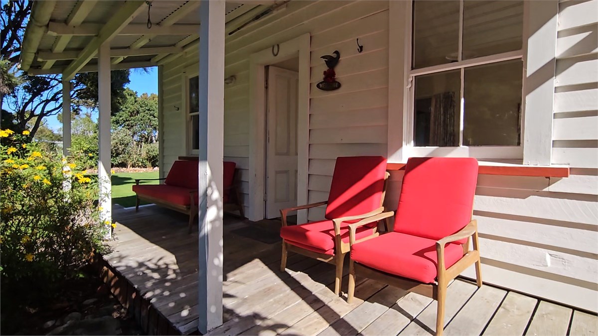Verandah catches the morning sun