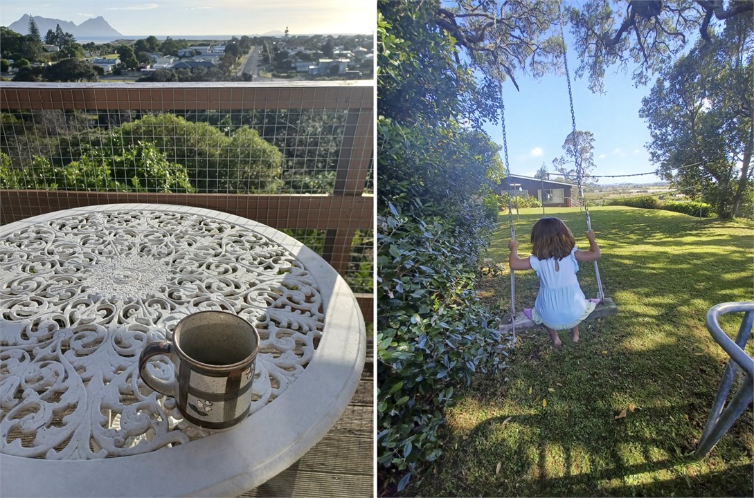 Sunny, relaxed indoor outdoor flow