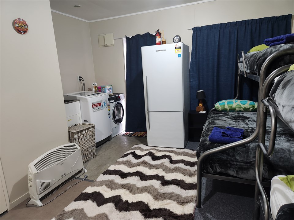 Bunk Room Shared with Laundry