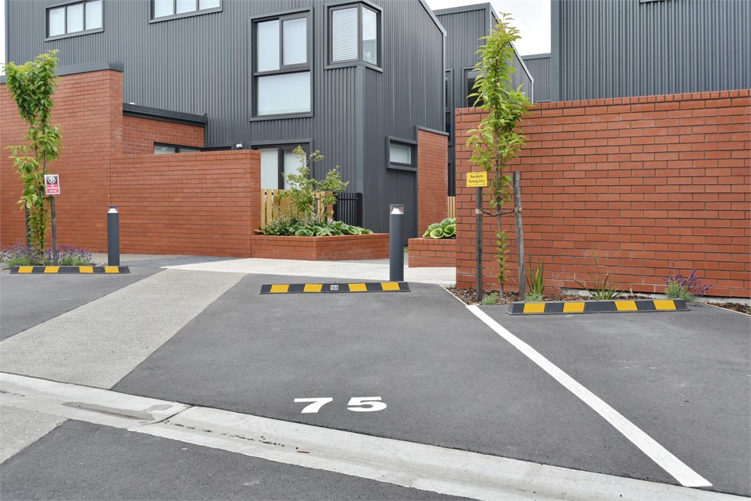 View of the off-street carparking space available