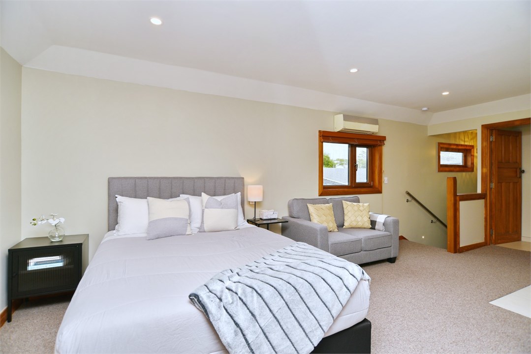 The studio has a Queen bed