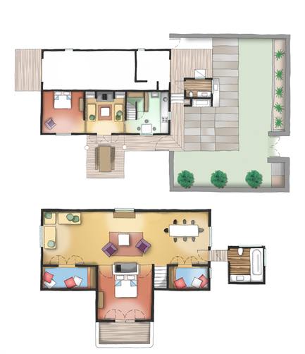 The Boatshed plans - Level 1 and 2
