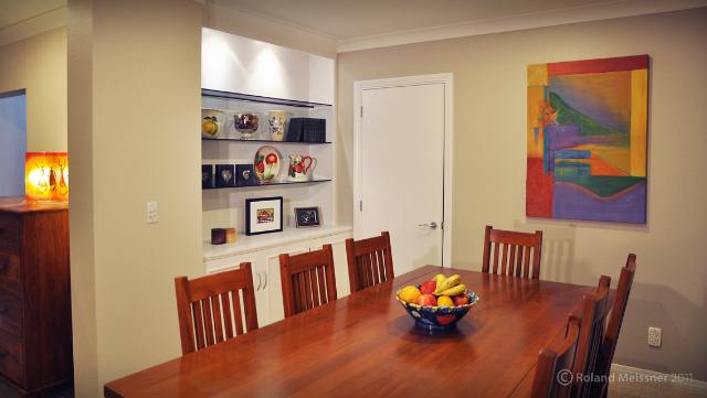 House Diningroom with outdoor flow to patio