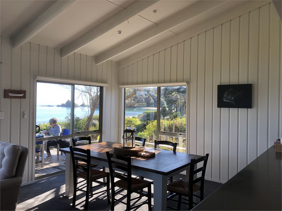 The lounge and dining area