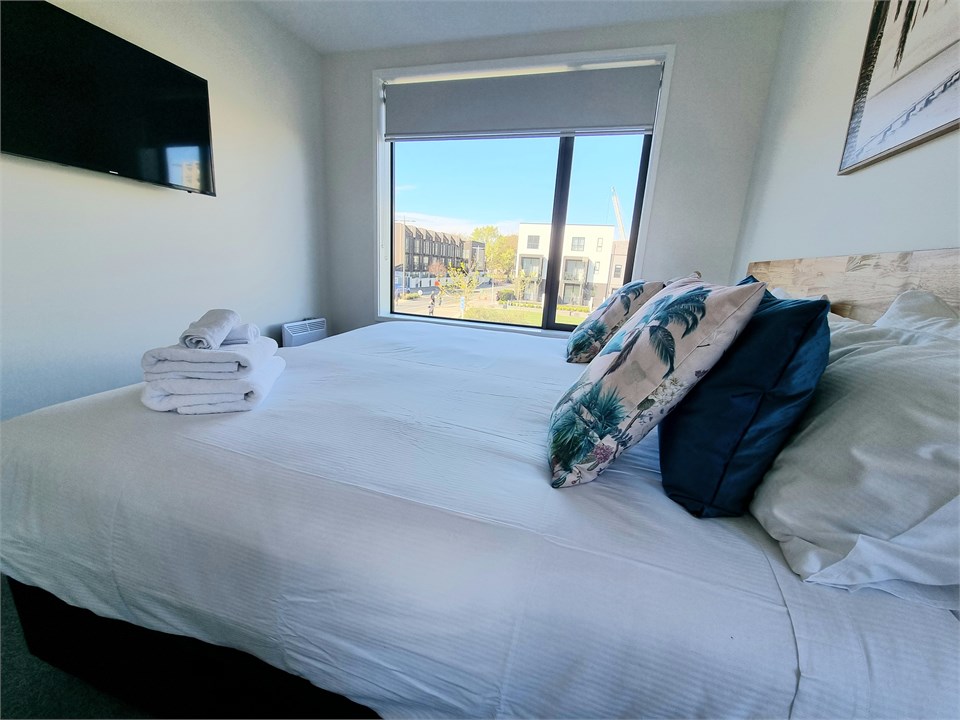 Super King bed, made up as 2 singles (on request)