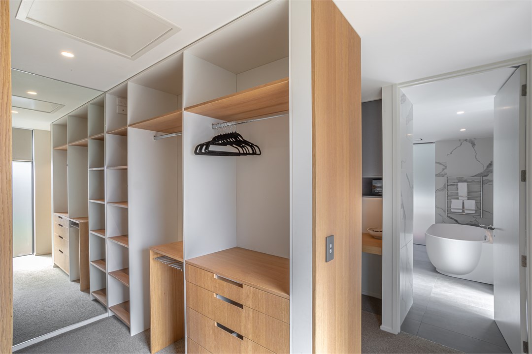Master bedroom walk-in-wardrobe