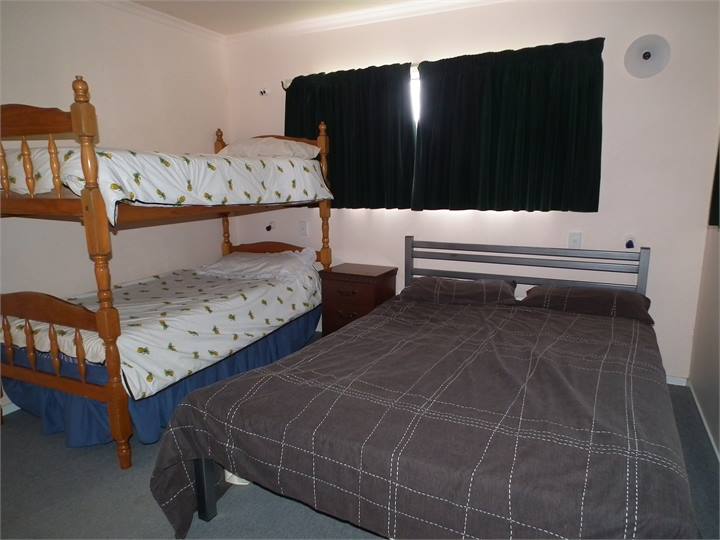 Queen bed and bunks Bdrm 2