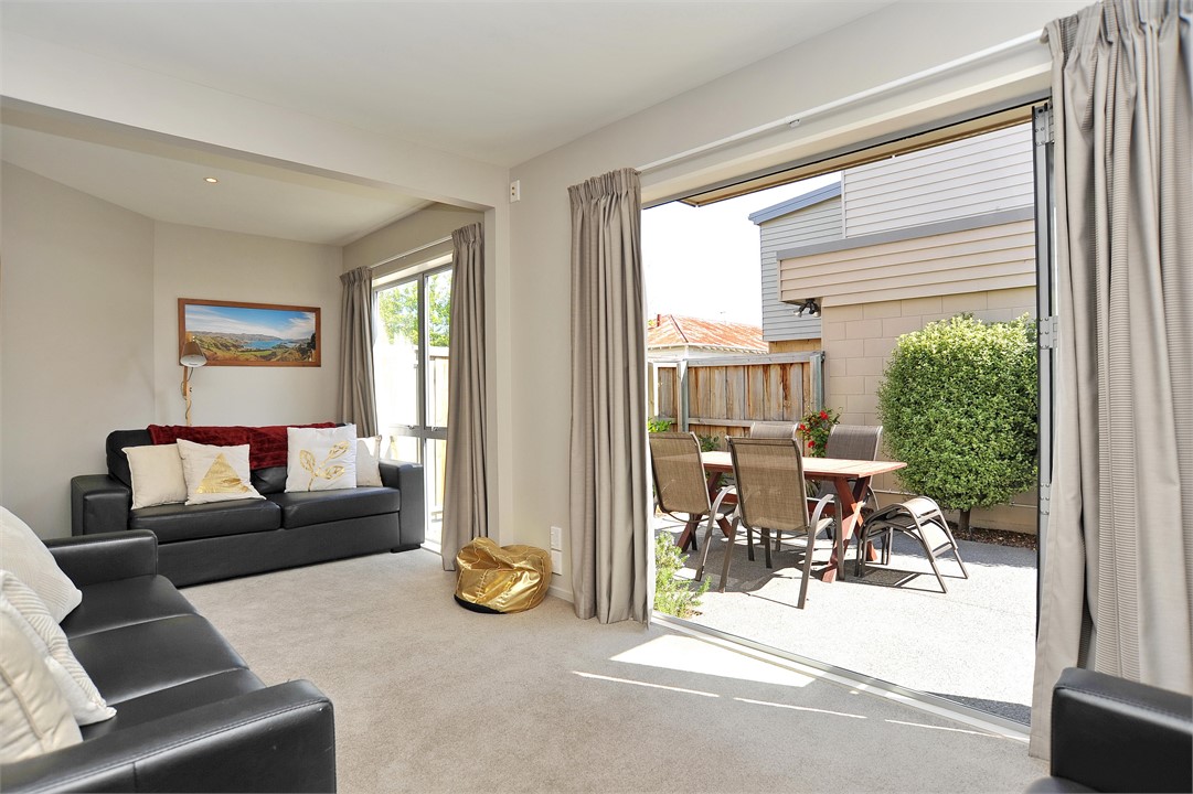 Living area with a TV and seating areas