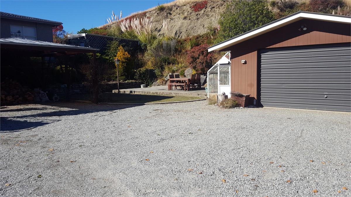 Backyard Double Garage & Double carport