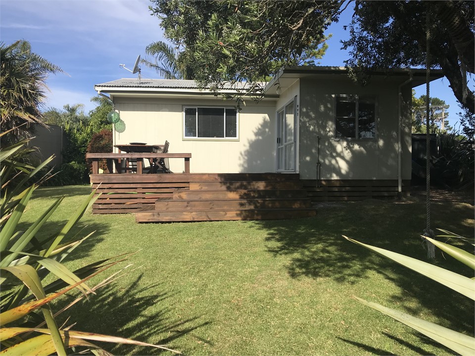 Bach - Rear view.  West facing, evening sun.