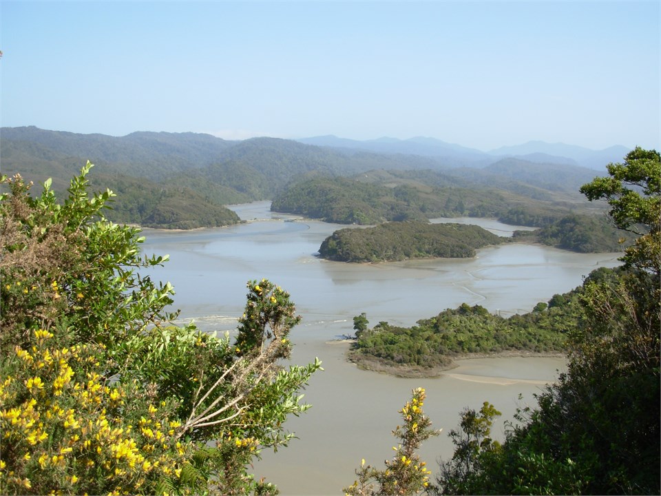 Driving in through Westhaven Inlet