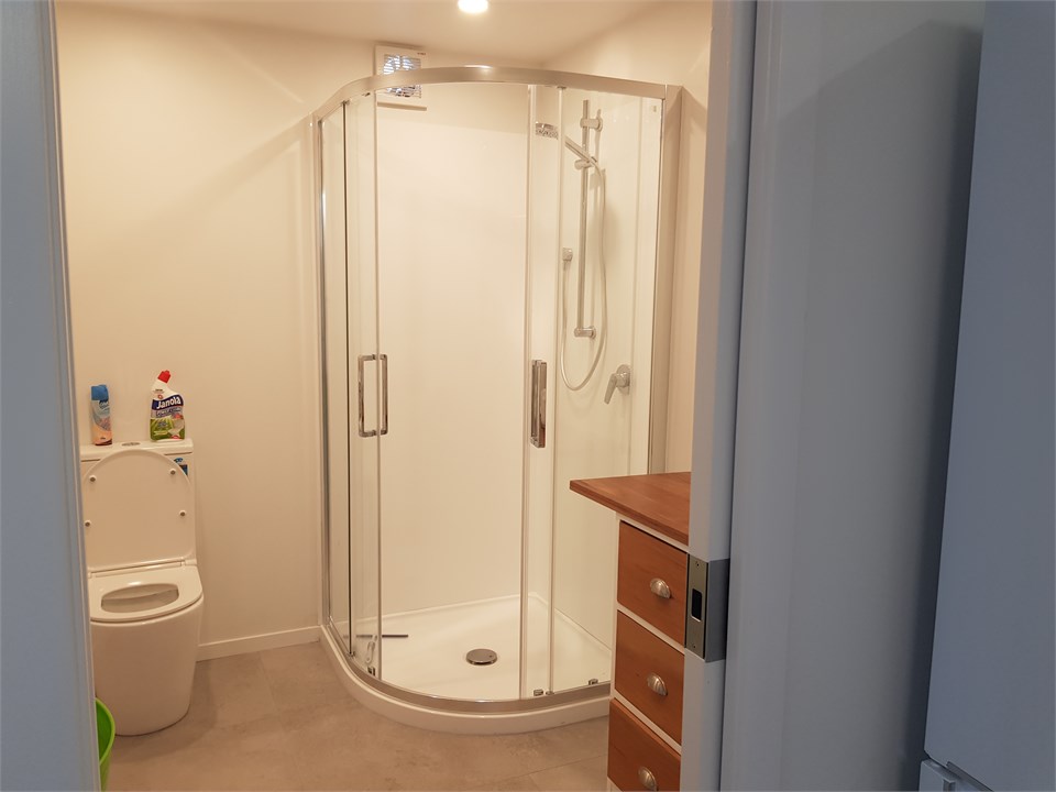 Modern Bathroom with new shower toilet & vanity