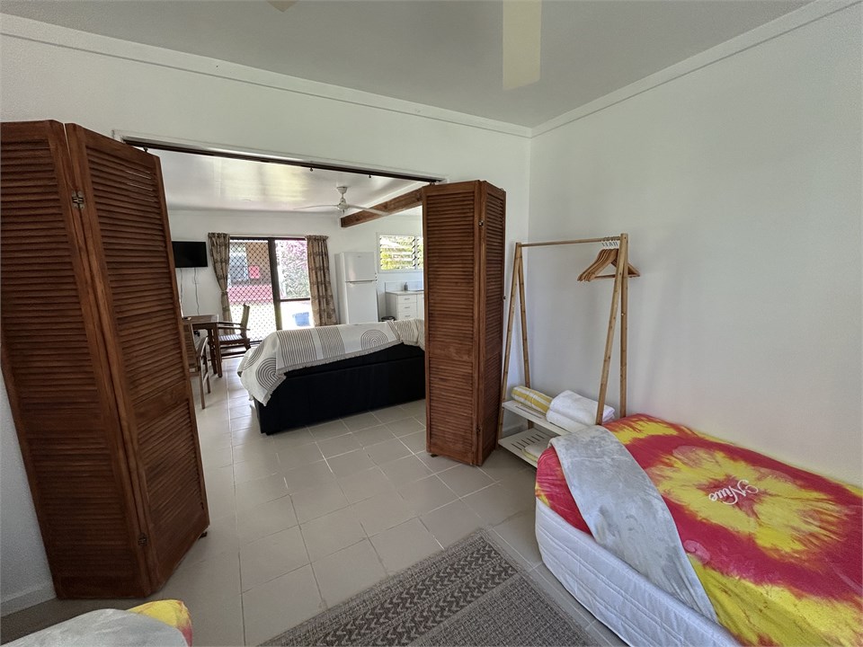 Open plan with Venetian doors