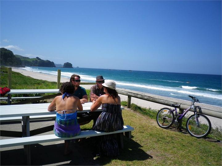 chilling at the surf club