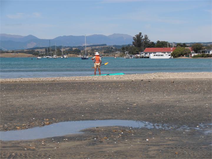 view of the Wharf from the causeway