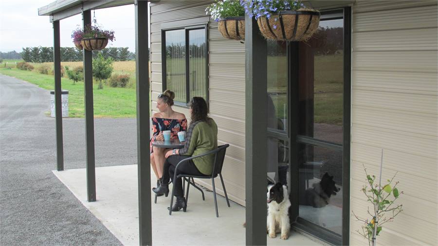 Enjoying the fresh air and sounds of nature