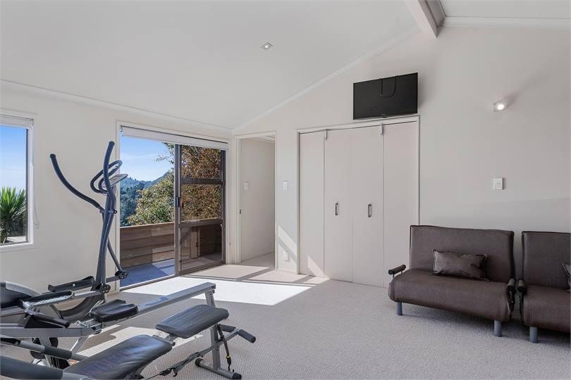 Upstairs lounge and gym