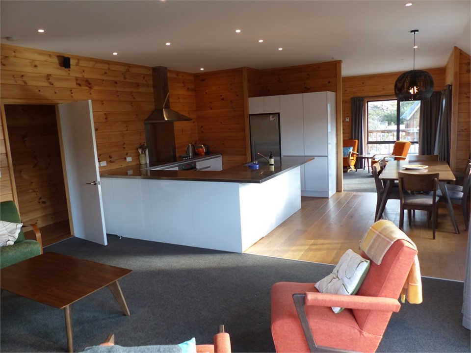 Open plan living areas (2), dining and kitchen