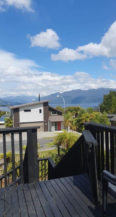 relax on the deck with a cold brew and a lake view