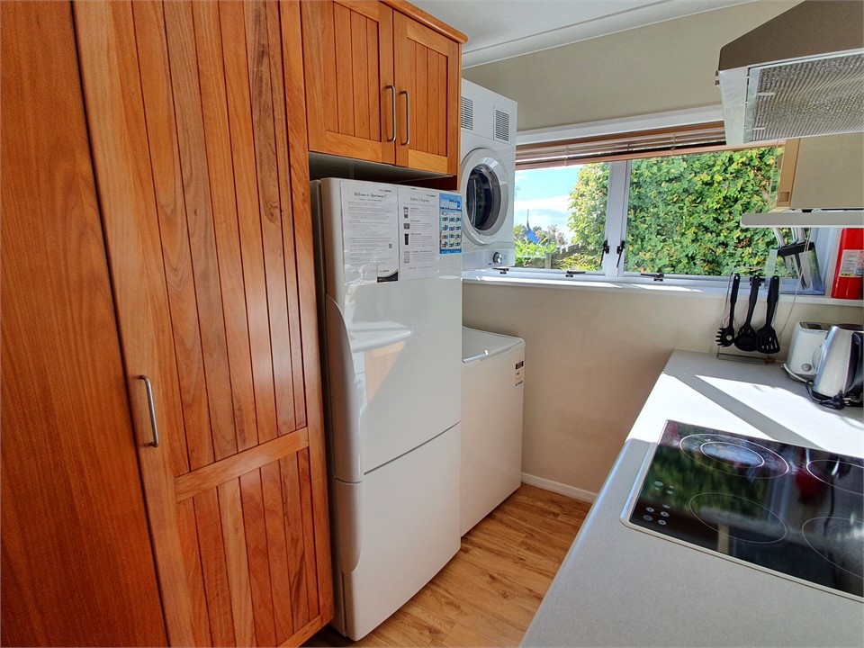 Laundry area in kitchen