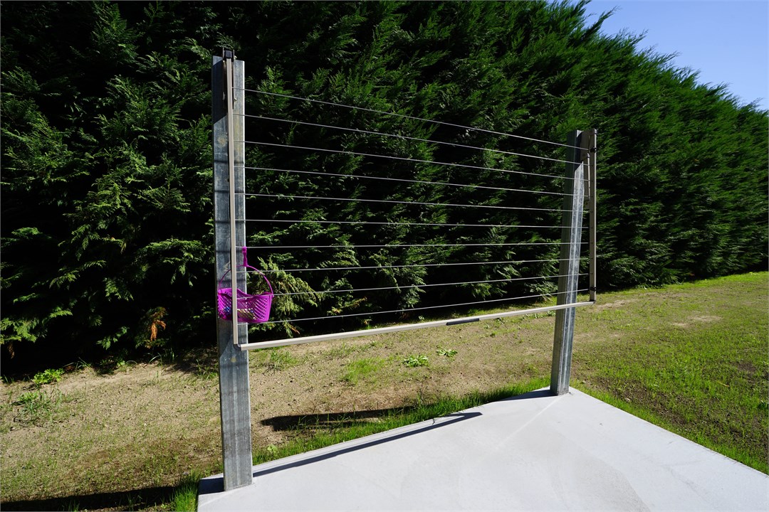 Clothes line outside