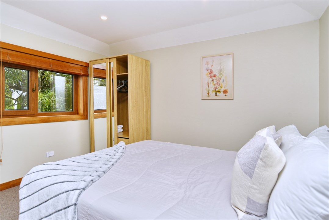 The studio has a Queen bed