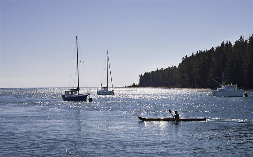 looking out to sea from the Wharf