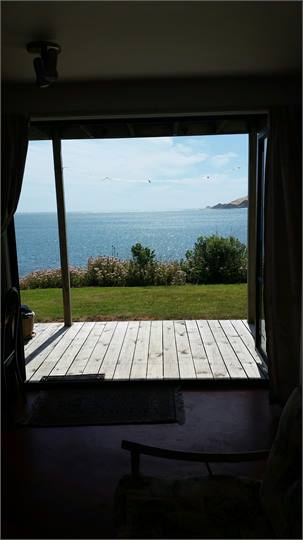 looking out from downstairs bedroom 2