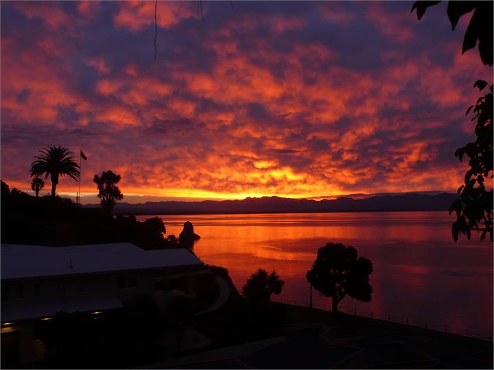 sunset from the loft