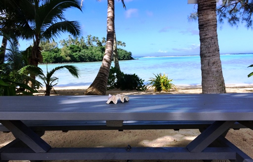 private beach area just steps from the Villa!