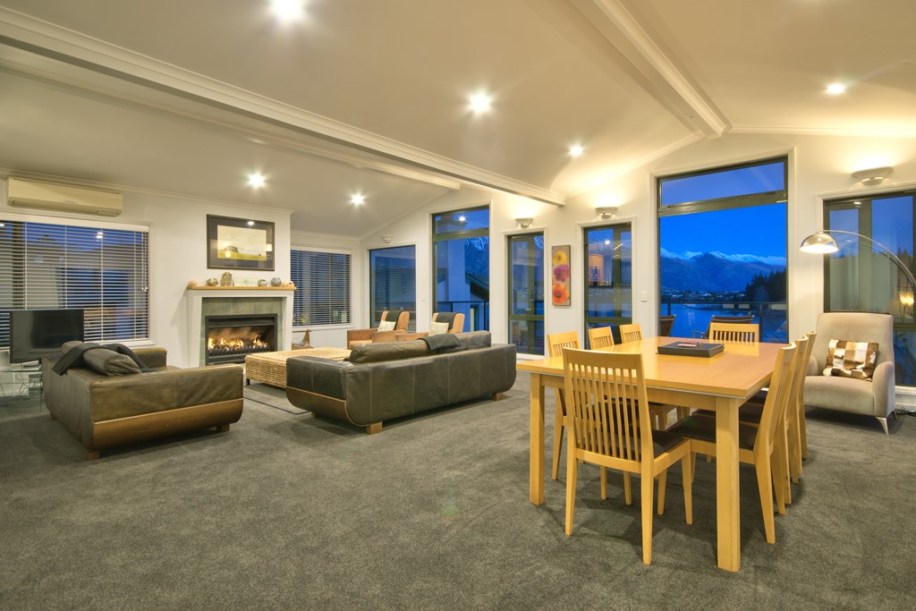Open plan living dining area