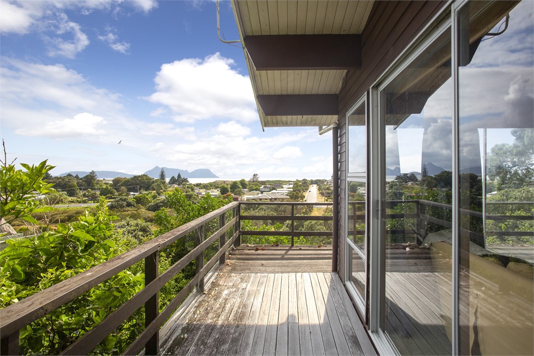 The BBQ area, with stunning views