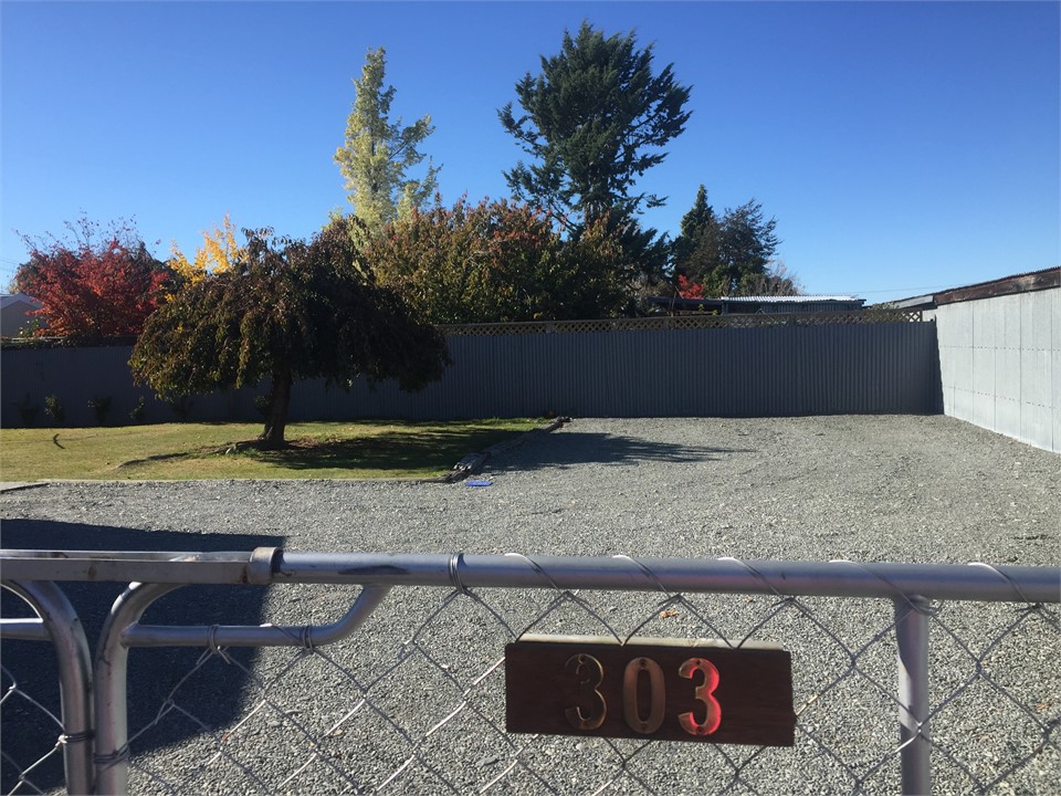 Plenty of parking behind closed gates