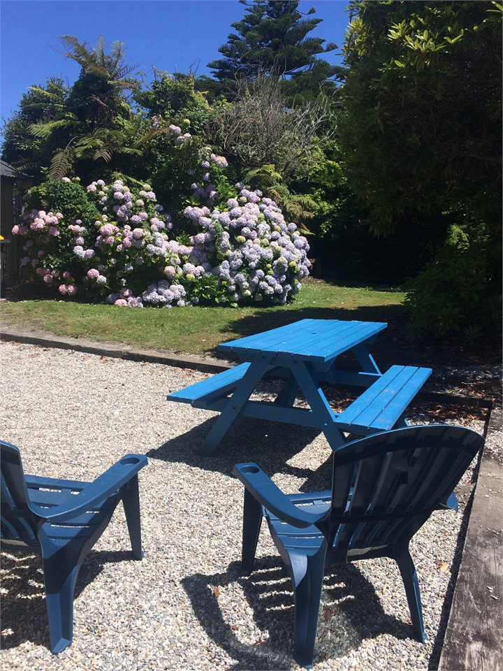 The Sea is 100m out across the lawn