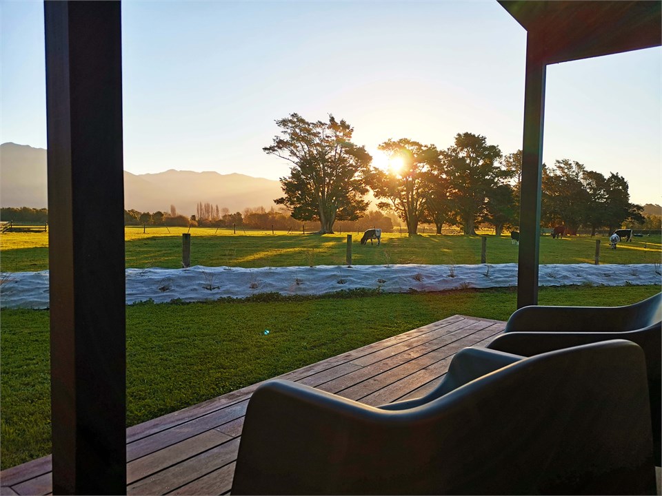 Mountain View as the sun goes down