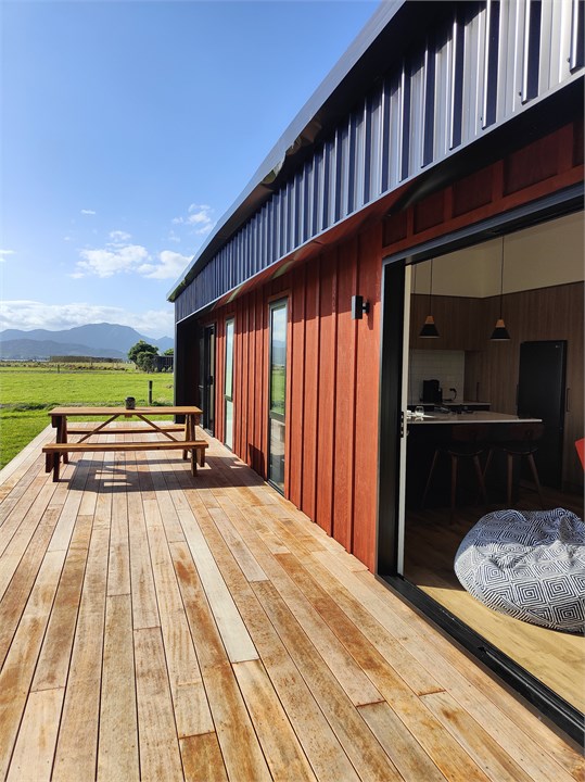 Plenty of room to relax on the 40sqm deck. There i