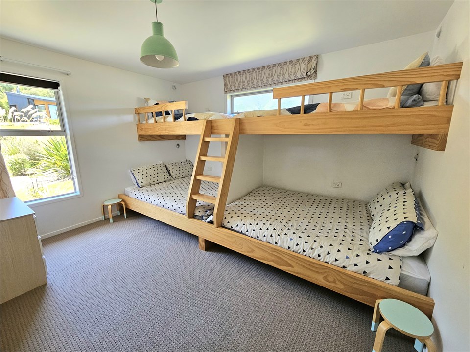 Bunk room featuring 2 x Singles on top and 2 x Dou