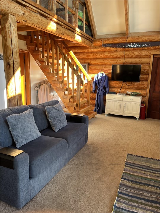 Living room and stairs