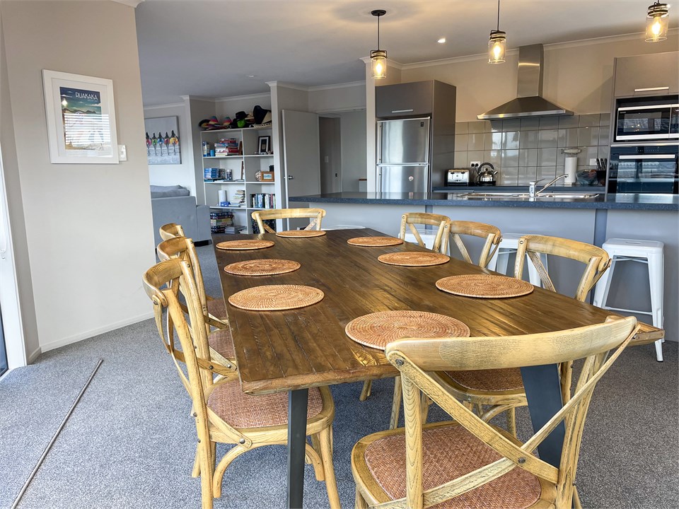 Dining and kitchen area