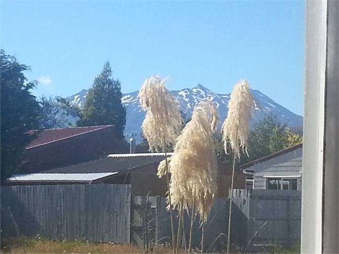 Mountain view from inside