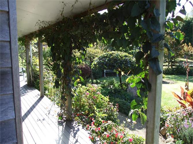 Covered Deck looking to Garden