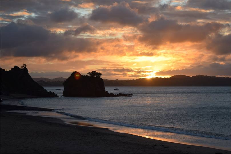 Enjoy beautiful western skies at sunset.