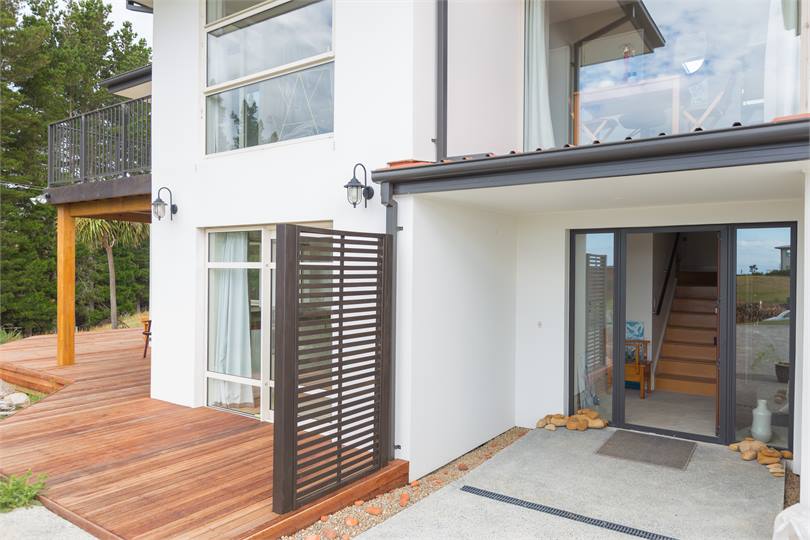 Main front door and outdoors area for Studio