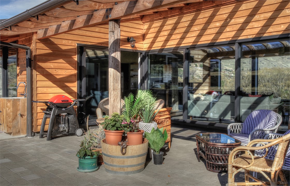 Sunny, protected courtyard