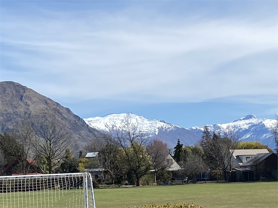 Treble Cone and Mt Aspiring views from house and g