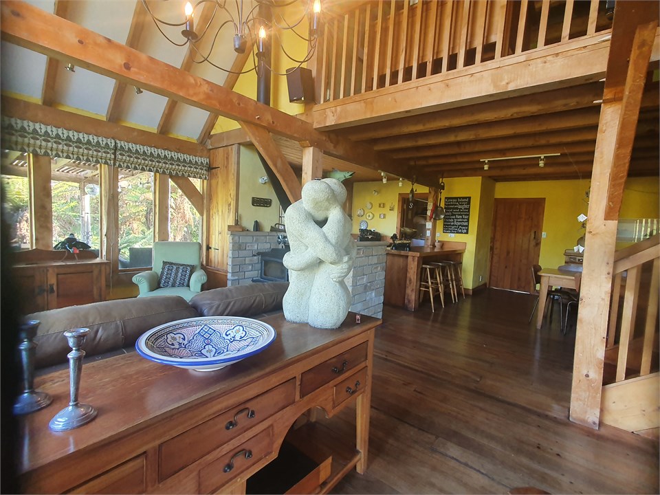 The magnificent timber frame is both robust and be