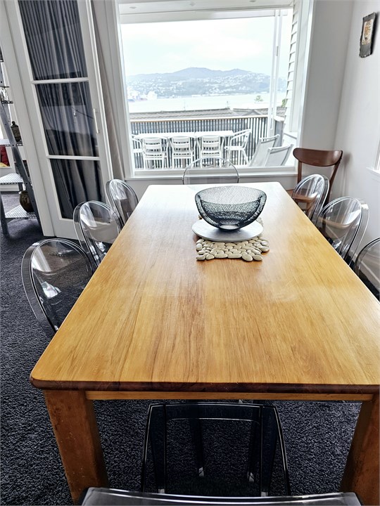 Dining room with a view