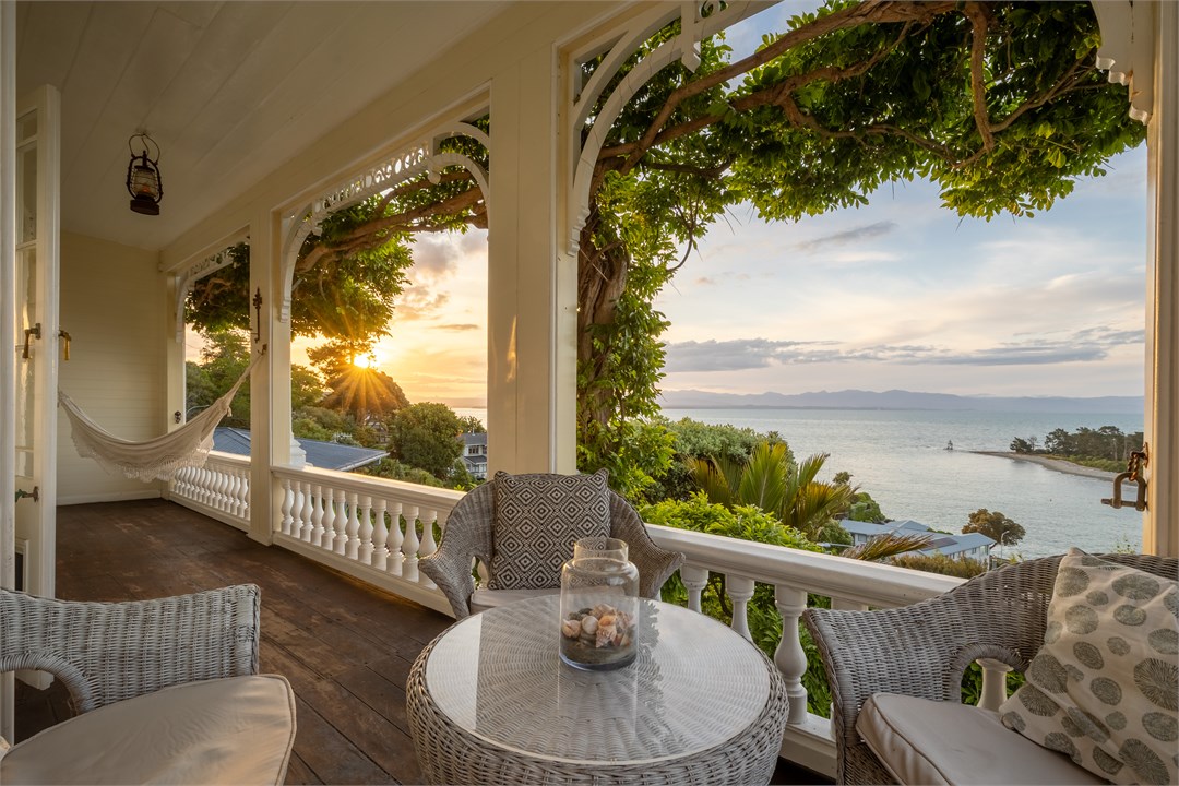 The veranda with spectacular views